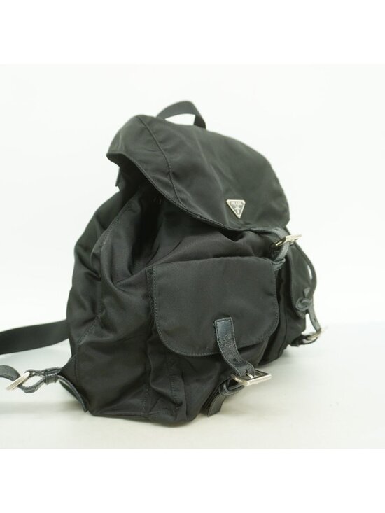 Prada Backpack Nylon Black Silver main image 8